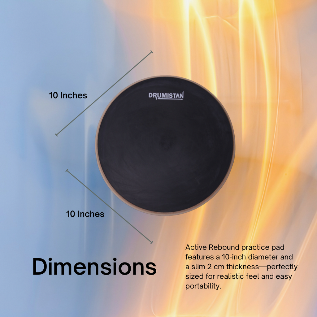 10" Active Rebound Drum Practice Pad - DRUMISTAN PERCUSSION