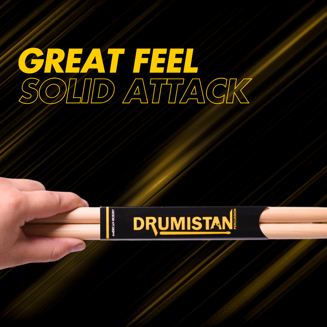 Standard American Hickory Straight Balance Drum Sticks