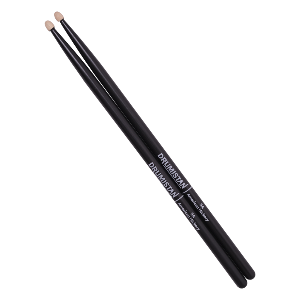 Vision American Hickory Drum Sticks - Black (Straight Balance, Acorn Tip)
