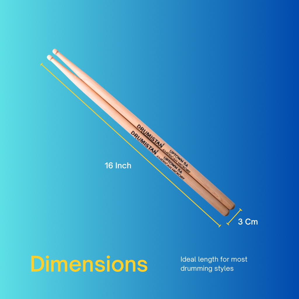 Uptown Series American Hickory Barrel Tip Drum Sticks