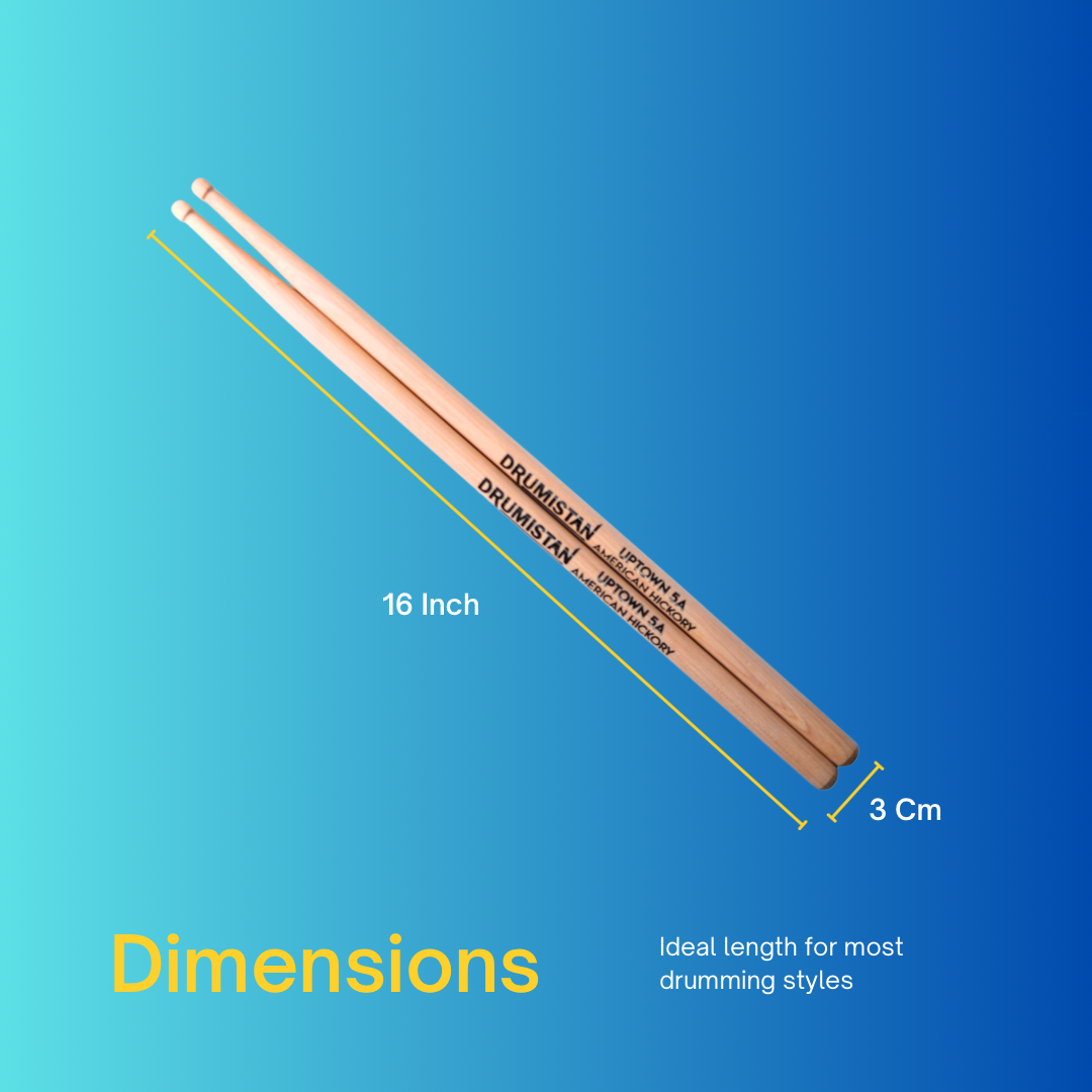 Uptown Series American Hickory Barrel Tip Drum Sticks