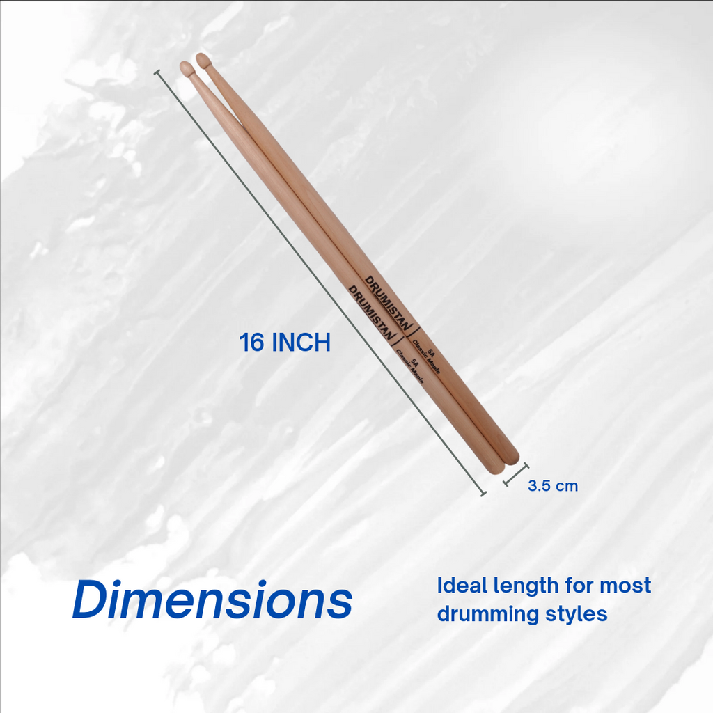 Classic Maple Straight Balance Drum Sticks