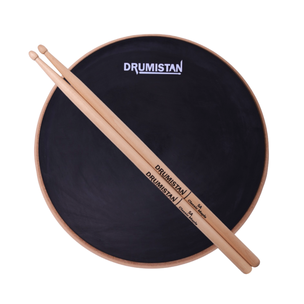 Pro Starter Kit Combo | Active Rebound Practice Pad + Classic Maple Drum Sticks
