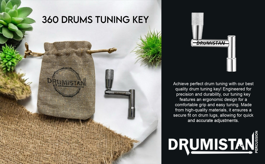 Continuous Motion Drum Tuning Key - Precision Drum Tuner for Quick & Easy Adjustments