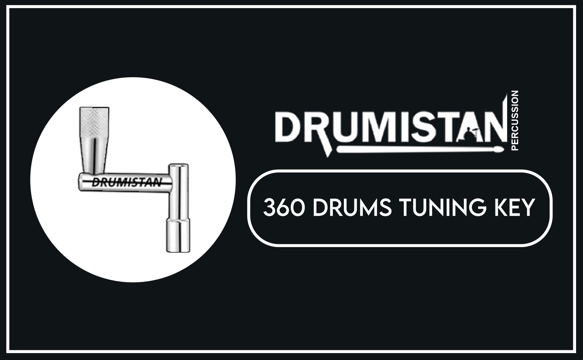 Continuous Motion Drum Tuning Key - Precision Drum Tuner for Quick & Easy Adjustments