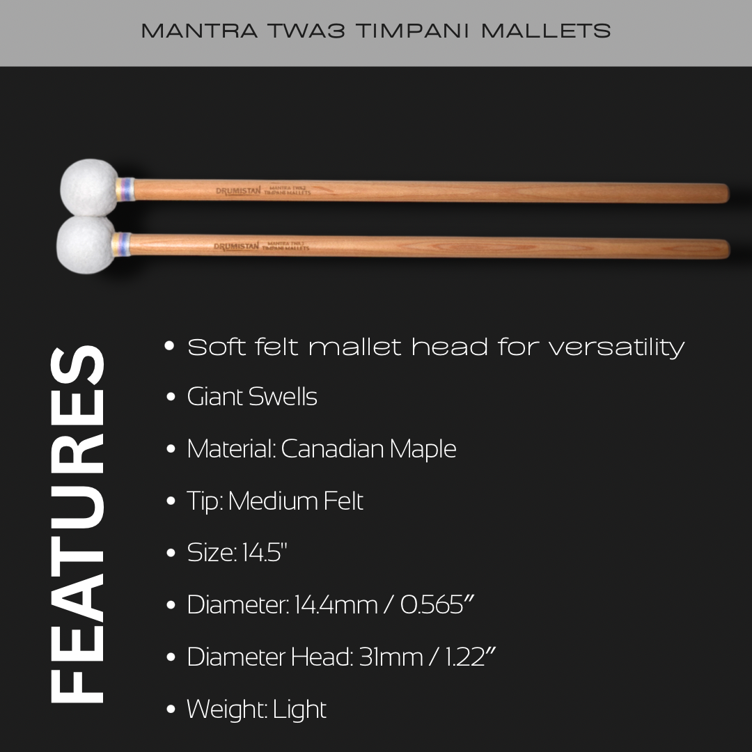 Mantra TWA3 Timpani Mallets