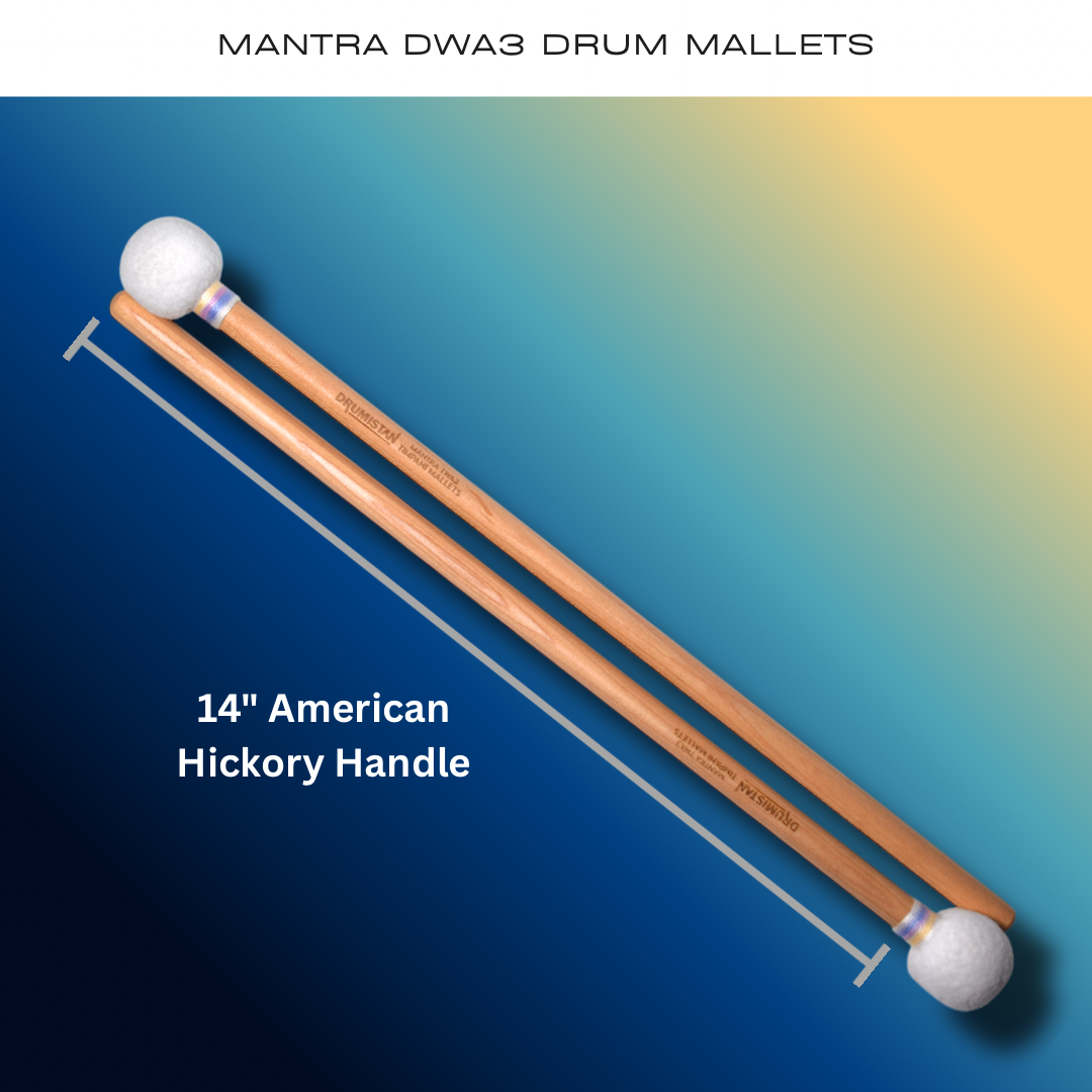 Mantra DWA3 Drum Mallets [ Super Soft Felt ]