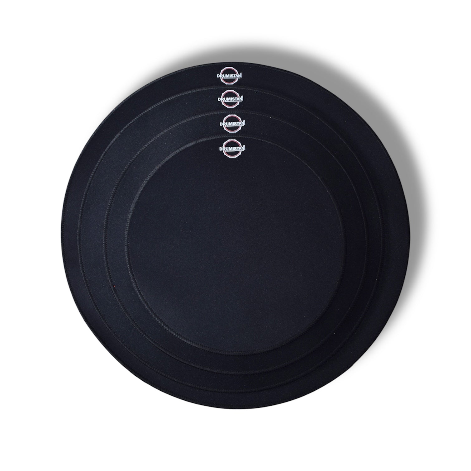 Drum Mute Pad Kit, 9-Piece Black, Silent Training Set with Multiple Sizes (10,12,14,16) shell set + 3 cymbals set + kick mute pad