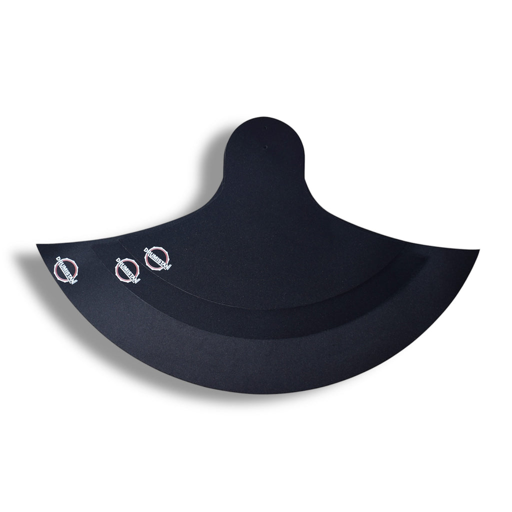 Drum Mute Pad Kit, 9-Piece Black, Silent Training Set with Multiple Sizes (10,12,14,16) shell set + 3 cymbals set + kick mute pad