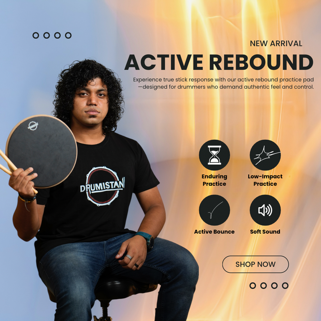 10" Active Rebound Drum Practice Pad - DRUMISTAN PERCUSSION