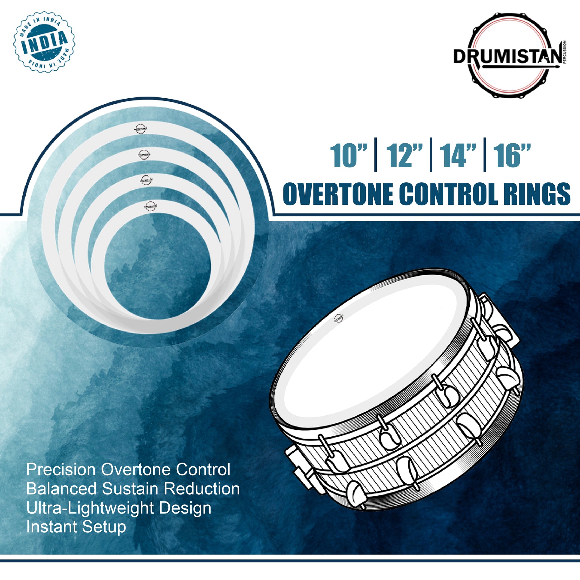 O-Rings ( Overtone control rings ) Size 10,12,14,16